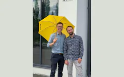 Vexlum’s CEO Jussi-Pekka Penttinen (left) and Stefan Truppe, managing director of the company’s new U.K. R&D lab.