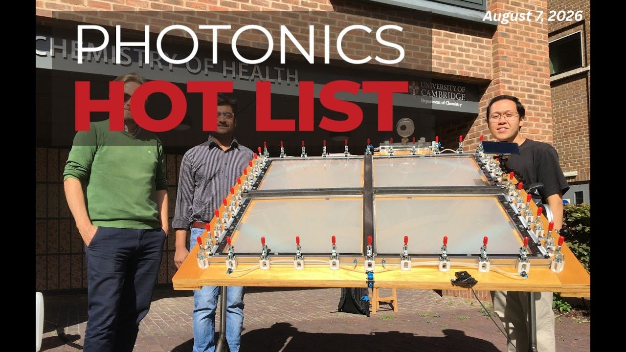 Photonics Hot List: August 7, 2026