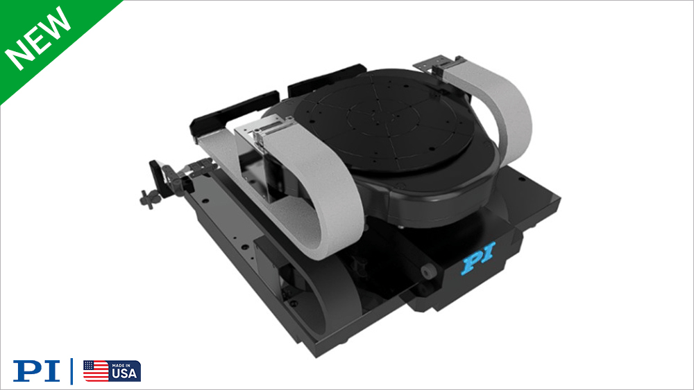 PI's compact H-811.I2HS hexapod delivers precise 6-DOF motion with patented overload protection simplifying setup and shop floor operation in OEM applications.
