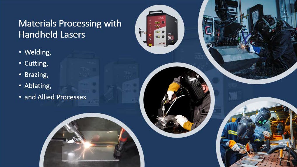 Handheld laser materials processing performed with compliant equipment and controls.