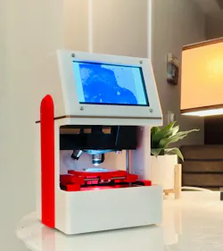 Latest SCANIMUS prototype, integrating automated microscopy, digital imaging, and onboard visualization in a compact benchtop system.