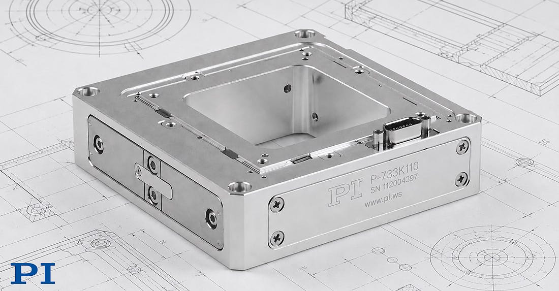 PI&rsquo;s P-733 piezo nanopositioning stage provides 3-axis motion with resolution down to 1 &angst; for super-resolution microscopy, AFM, surface metrology, and advanced imaging applications.
