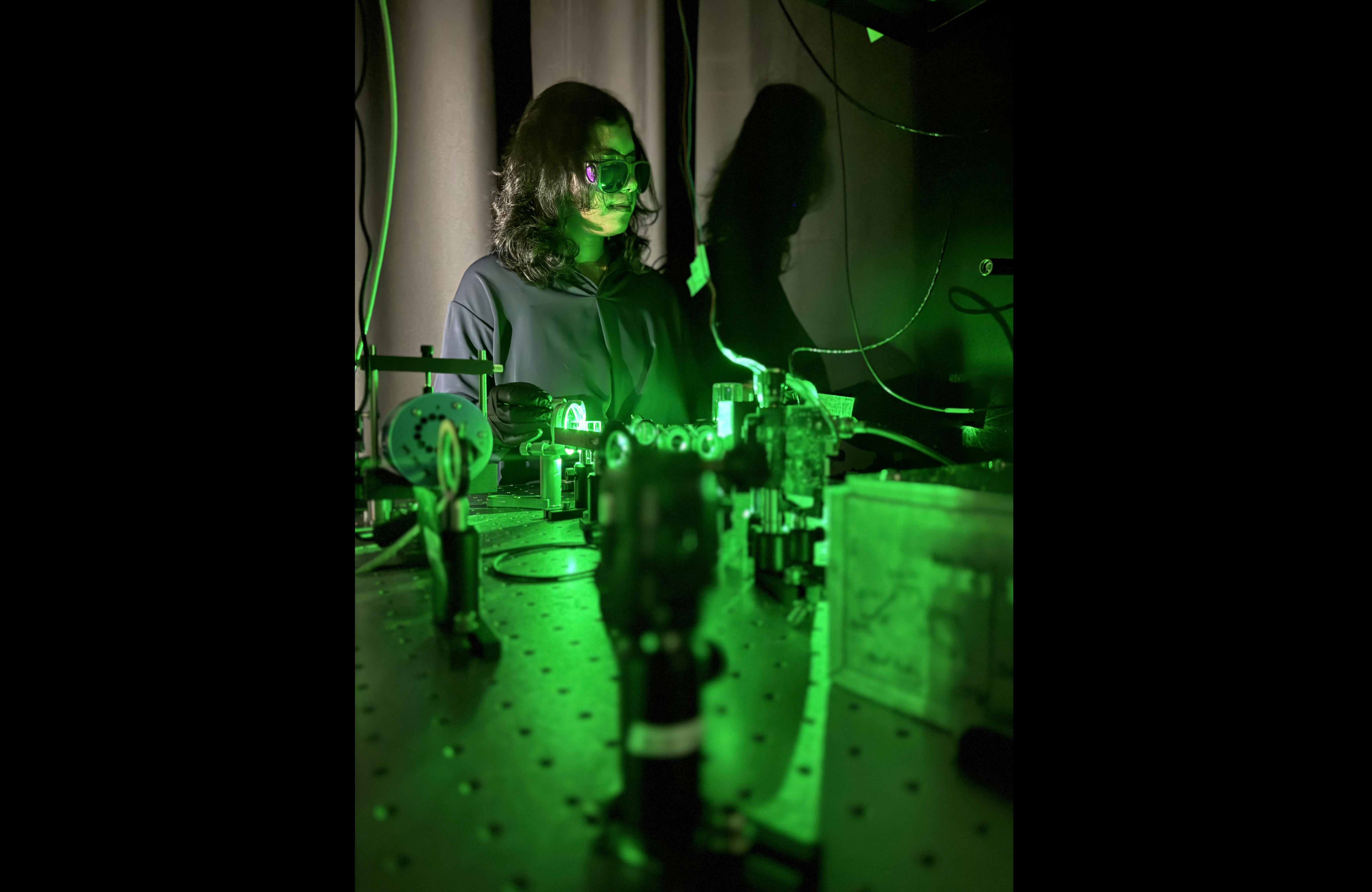 Swetapadma Sahoo in the lab.