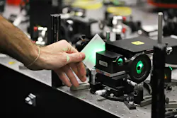 A shot of the group’s setup in the lab.