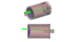 FIGURE 1. Stray light missing the primary mirror and reaching the detector.