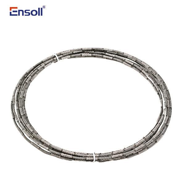 Section-coated endless diamond wire loop