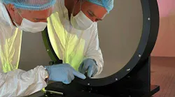 Large diameter, high precision mounted mirror
