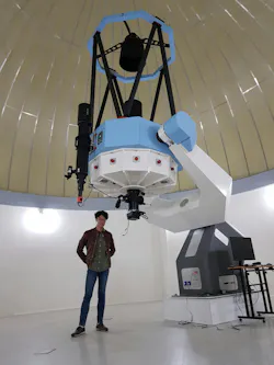 Elijah Jeong-hyun Kim with SLLAB Inc.’s 1.2-m telescope.